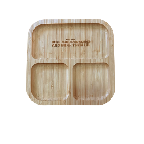 ROLLING WOOD TRAY