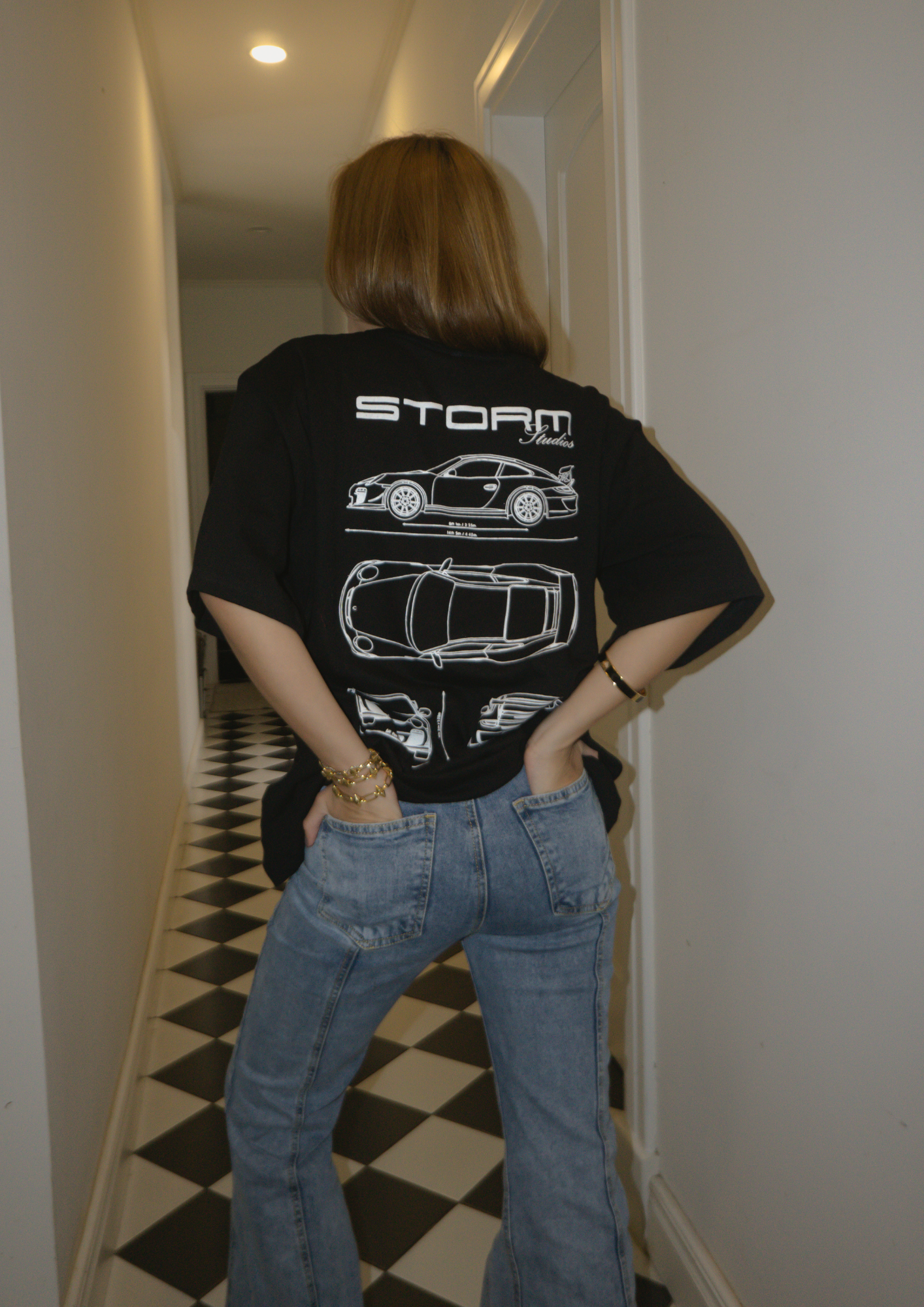 PORSCHE T-SHIRT BLACK