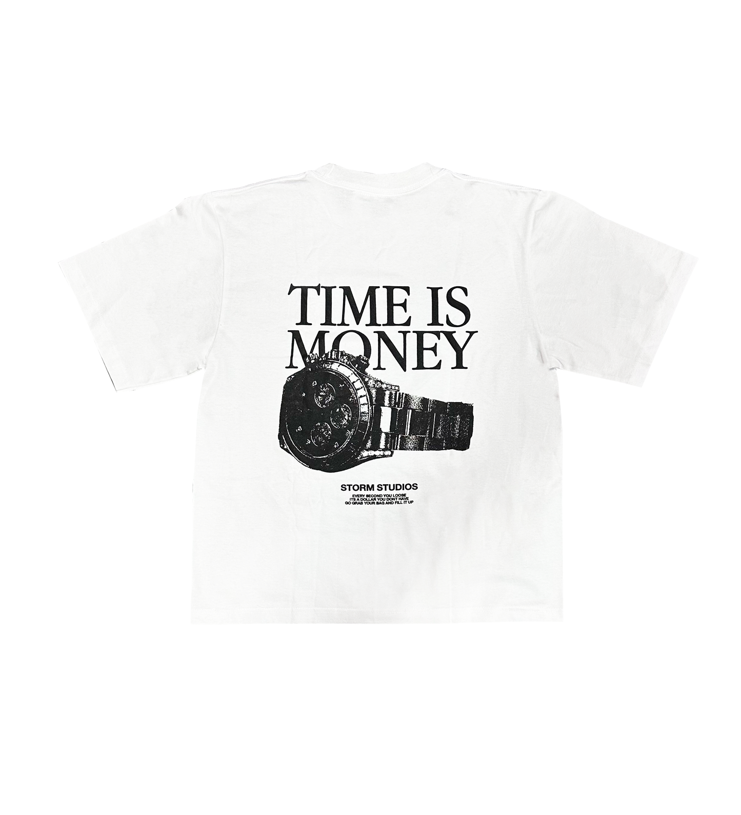 TIME IS MONEY WHITE T-SHIRT